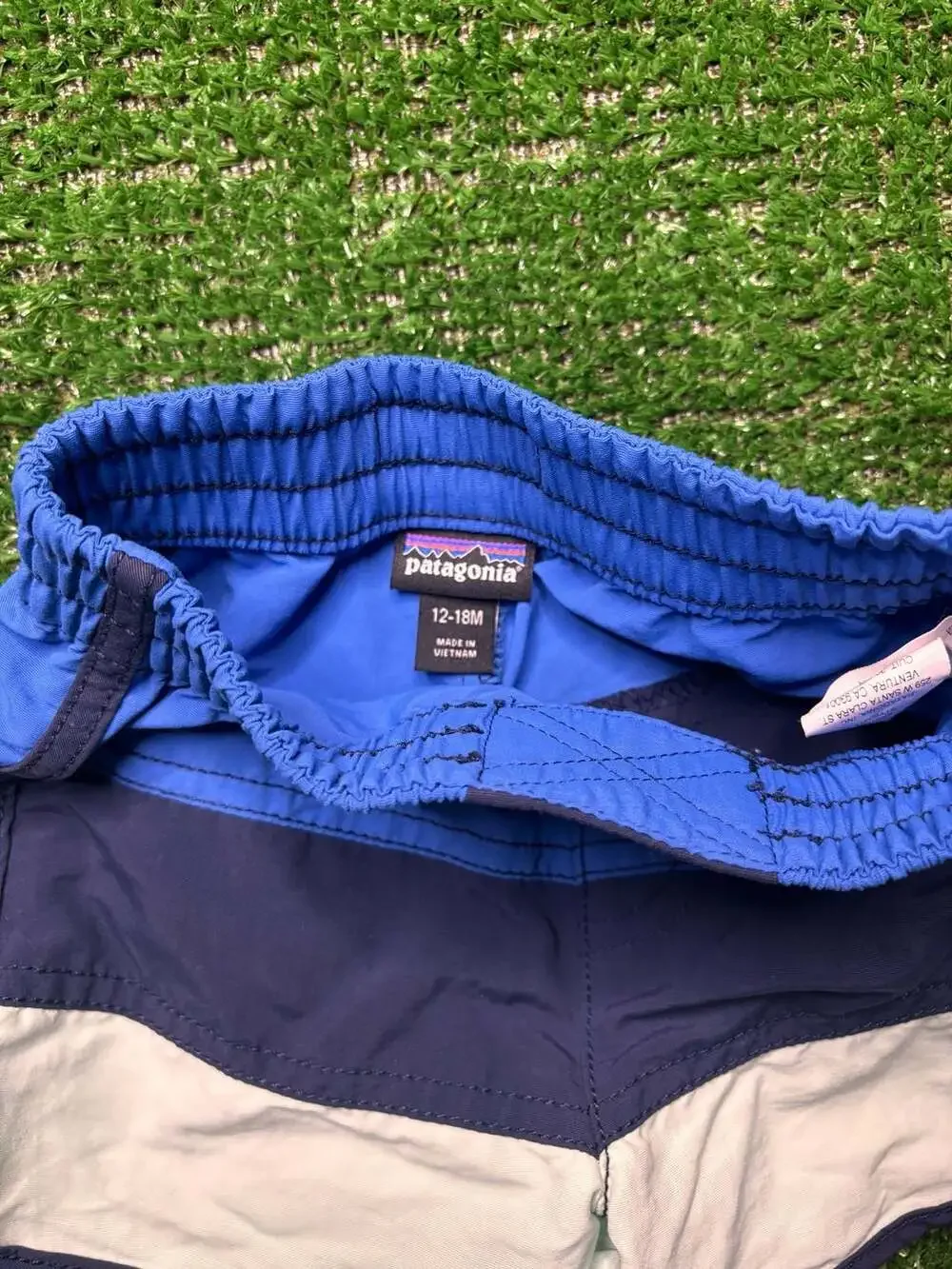 Patagonia Colorblock Elastic Waist Boardshorts Baby 12-18M